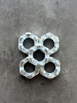 Гайка корончатая, прорезная низкая М14 ГОСТ 5933-73