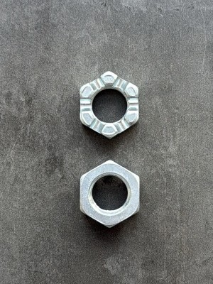 Гайка корончатая, прорезная низкая М18 DIN 937