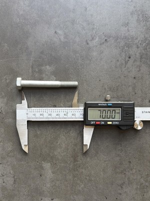 Болт М8х70х1,25 DIN 960 класс прочности 8.8 оцинкованный