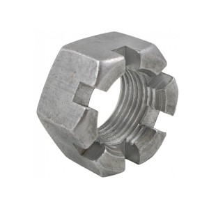 Гайка корончатая М27х2 S-41 Н-25 оцинкованная