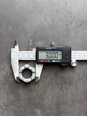 Гайка корончатая, прорезная низкая М20 ГОСТ 5919-73, класс прочности 8, покрытие цинк