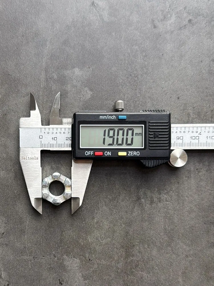 Гайка корончатая, прорезная низкая М12 ГОСТ 5919-73, покрытие цинк