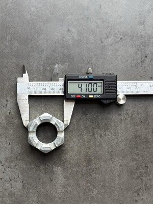 Гайка корончатая, прорезная низкая М27 ГОСТ 5919-73, класс прочности 8, покрытие цинк