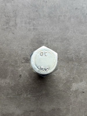 Болт М20х45х1,5 DIN 960 класс прочности 10.9 оцинкованный