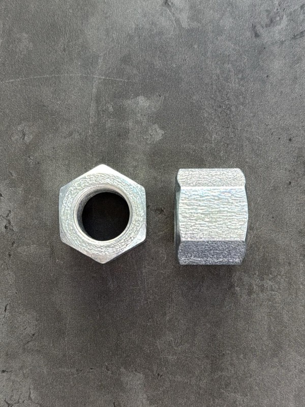 Гайка шестигранная высокая М24х2 ГОСТ 15524-70 кл. пр. 8, в цинке