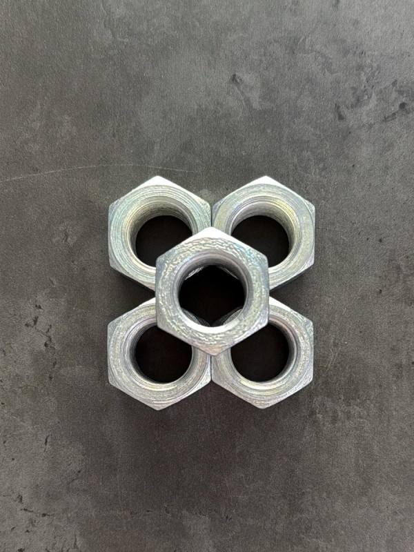 Гайка шестигранная высокая М24х2 ГОСТ 15524-70 кл. пр. 8, в цинке